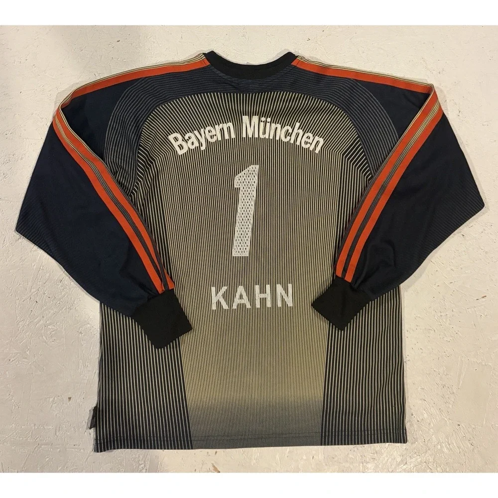 Adidas Bayern Munich 2003-04 Goalkeeper Mens L Oliver Kahn Soccer Jersey Shirt